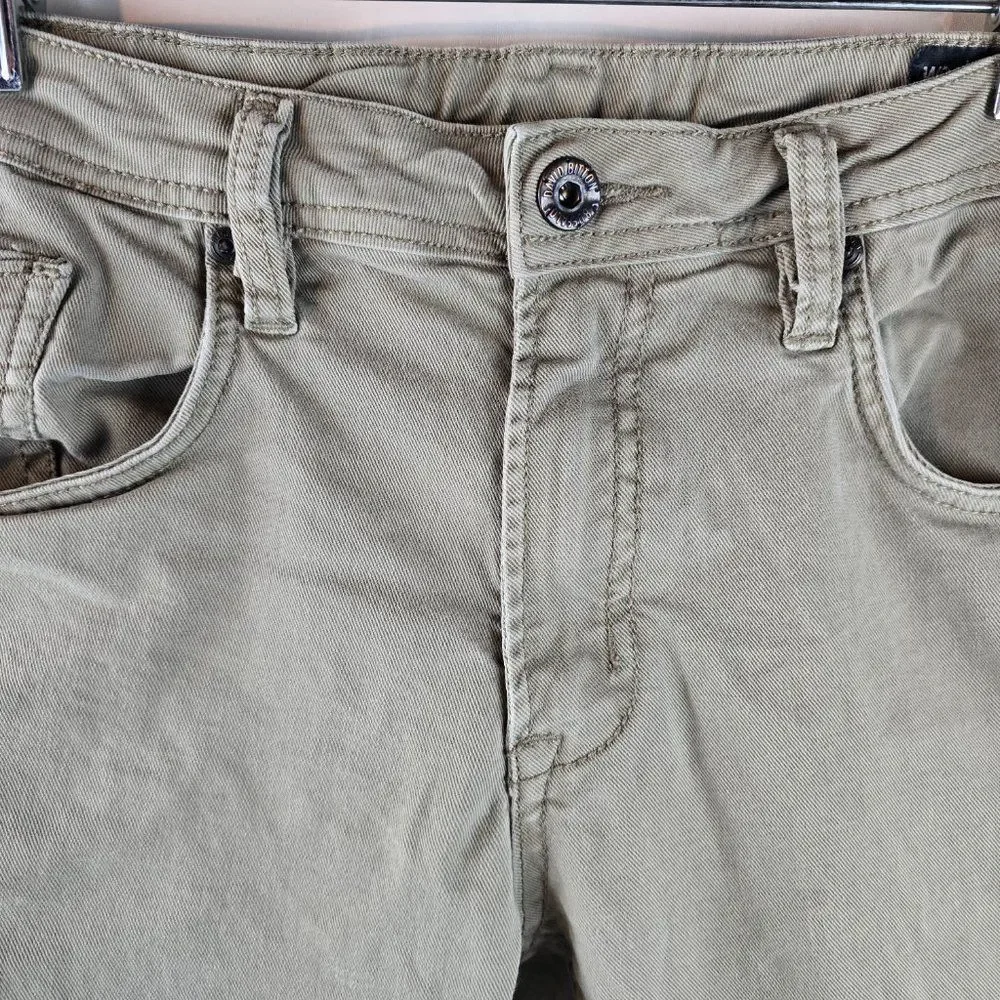 Buffalo David Bitton Jeans Mens 34x34 Beige Lucas-X ST Relaxed Straight Stretch